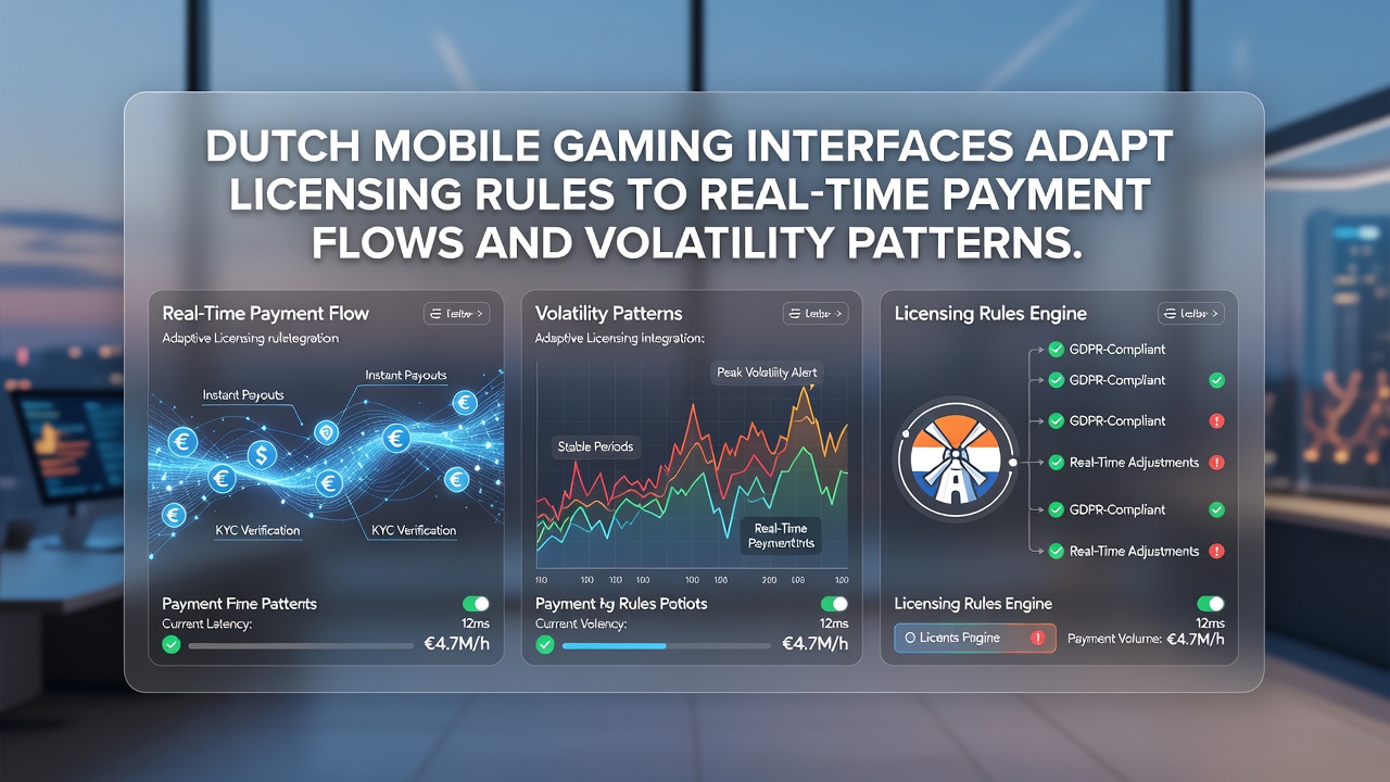 Mobiele gaminginterfaces die licentieregels aanpassen aan realtime betalingen en volatiliteitspatronen in Nederland