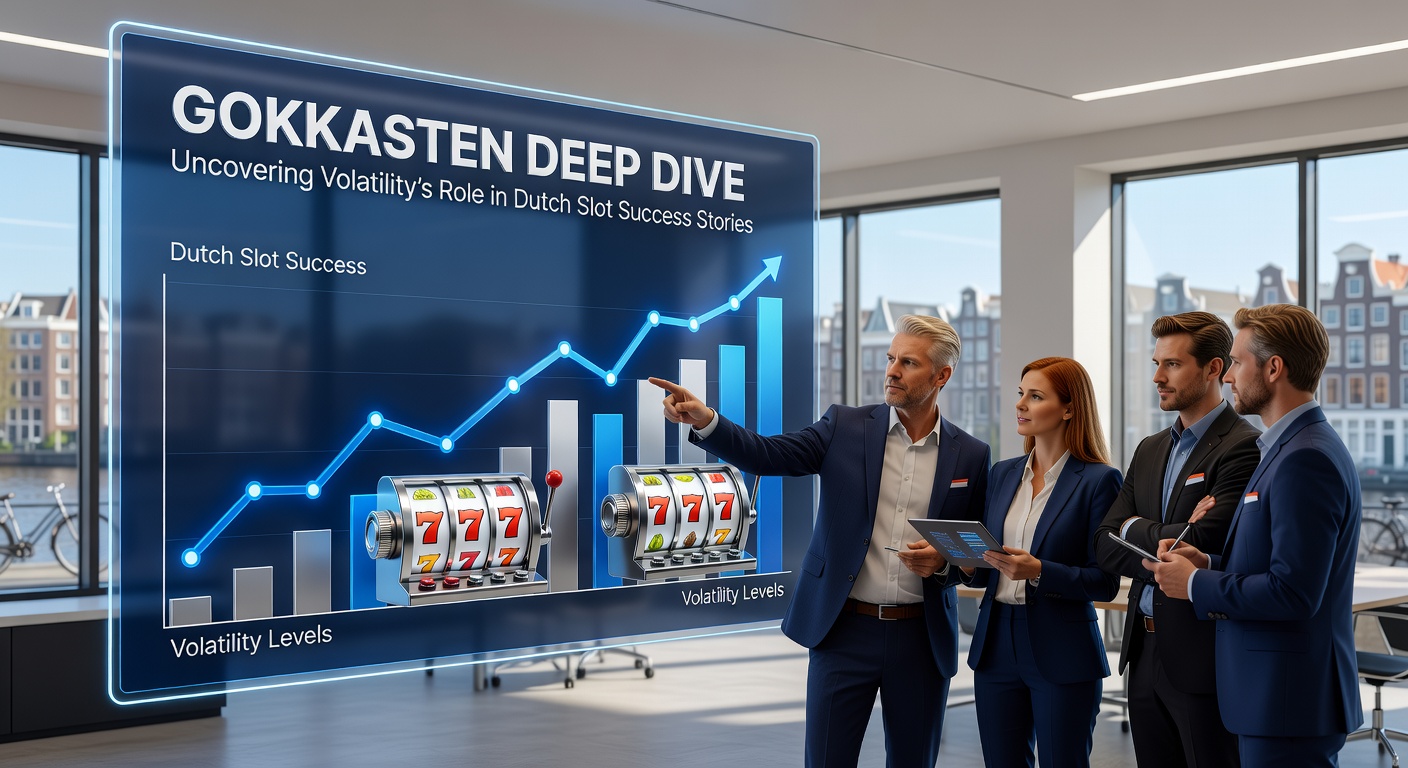 Grafiek met volatiliteitscurves en Nederlandse jackpotgrafieken die de impact op succesverhalen visualiseren
