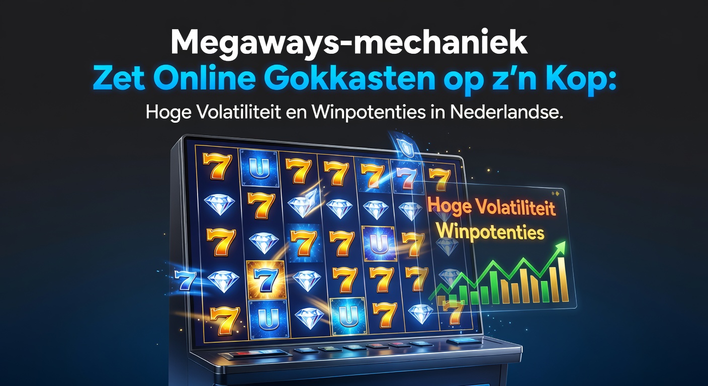 Dynamische Megaways-wheel met variabele symbolen per rij en een jackpot-teller die oploopt in een populair Nederlands casino