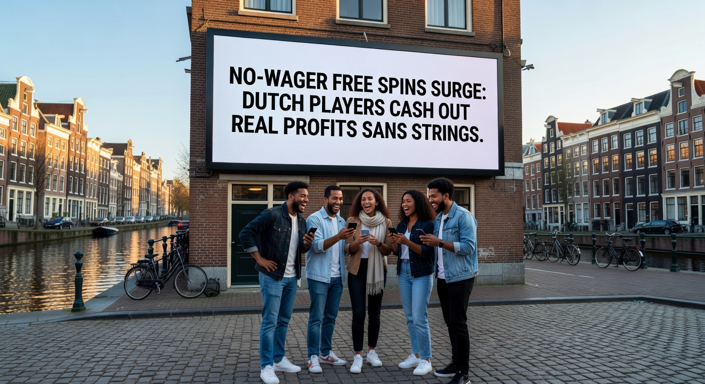 Nederlandse speler viert no-wager free spins winst met echt geld op bankrekening, zonder wagering eisen
